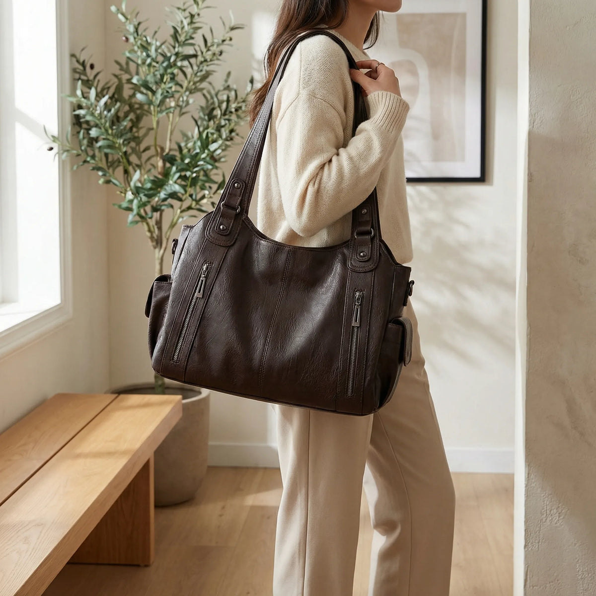 Sanna | Crossbody väska för dam i konstläder - bild 4