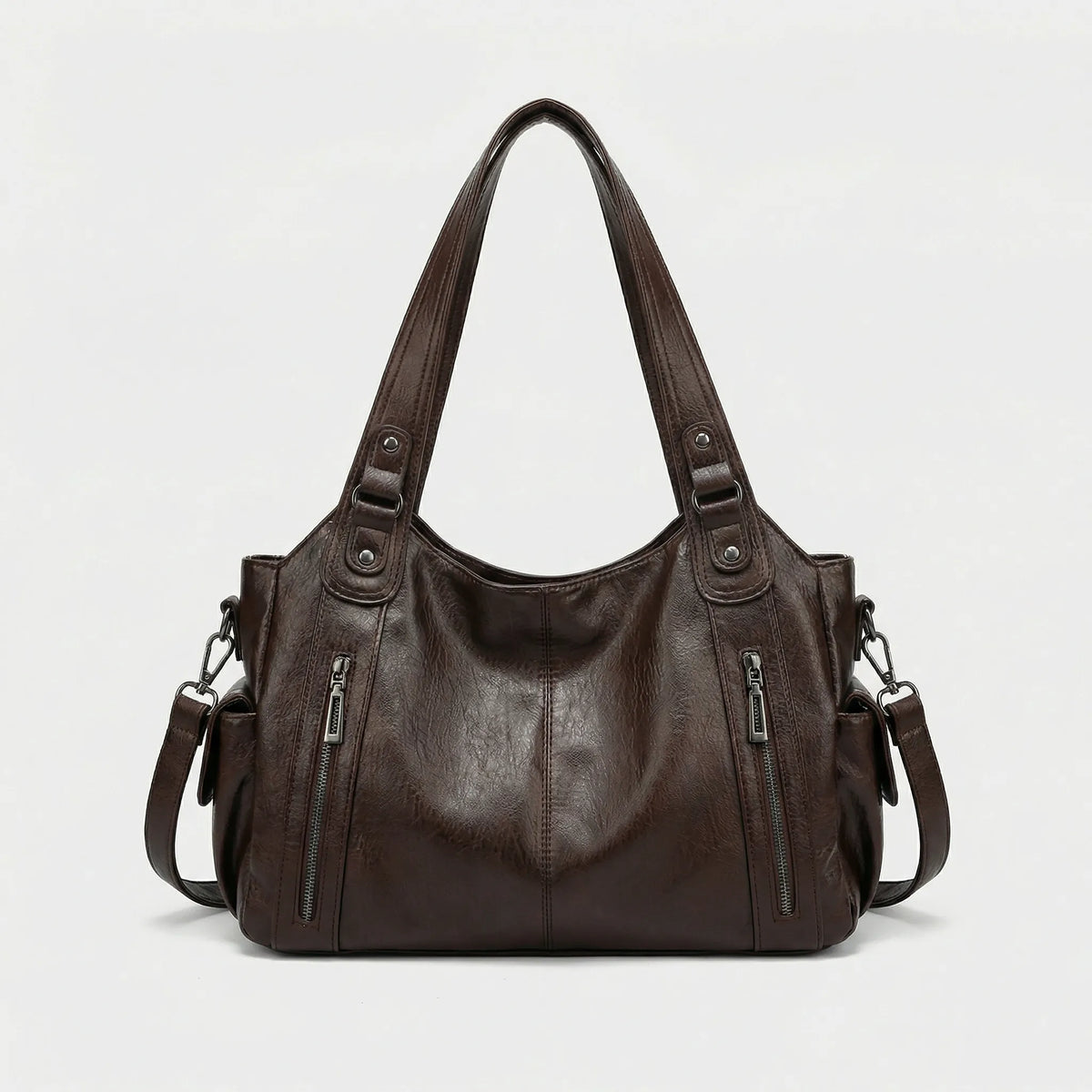 Sanna | Crossbody väska för dam i konstläder - Brun